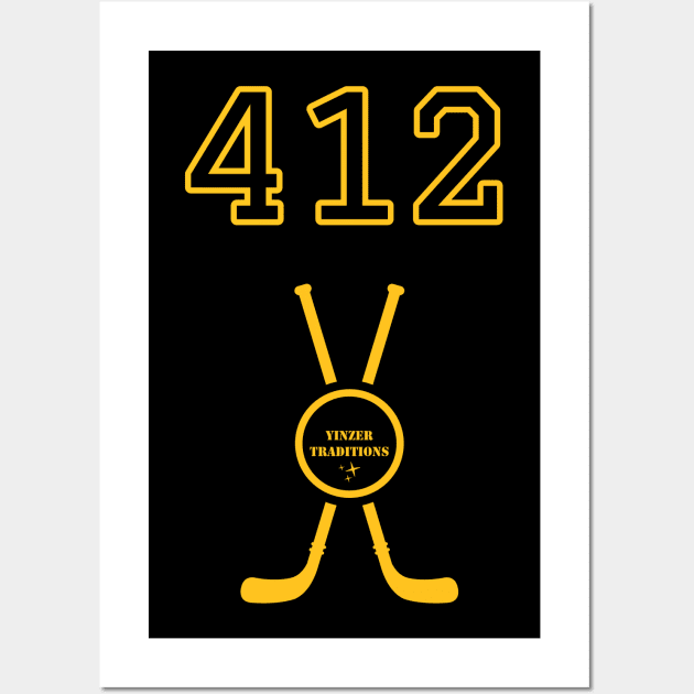 412 Hockey Wall Art by YinzerTraditions